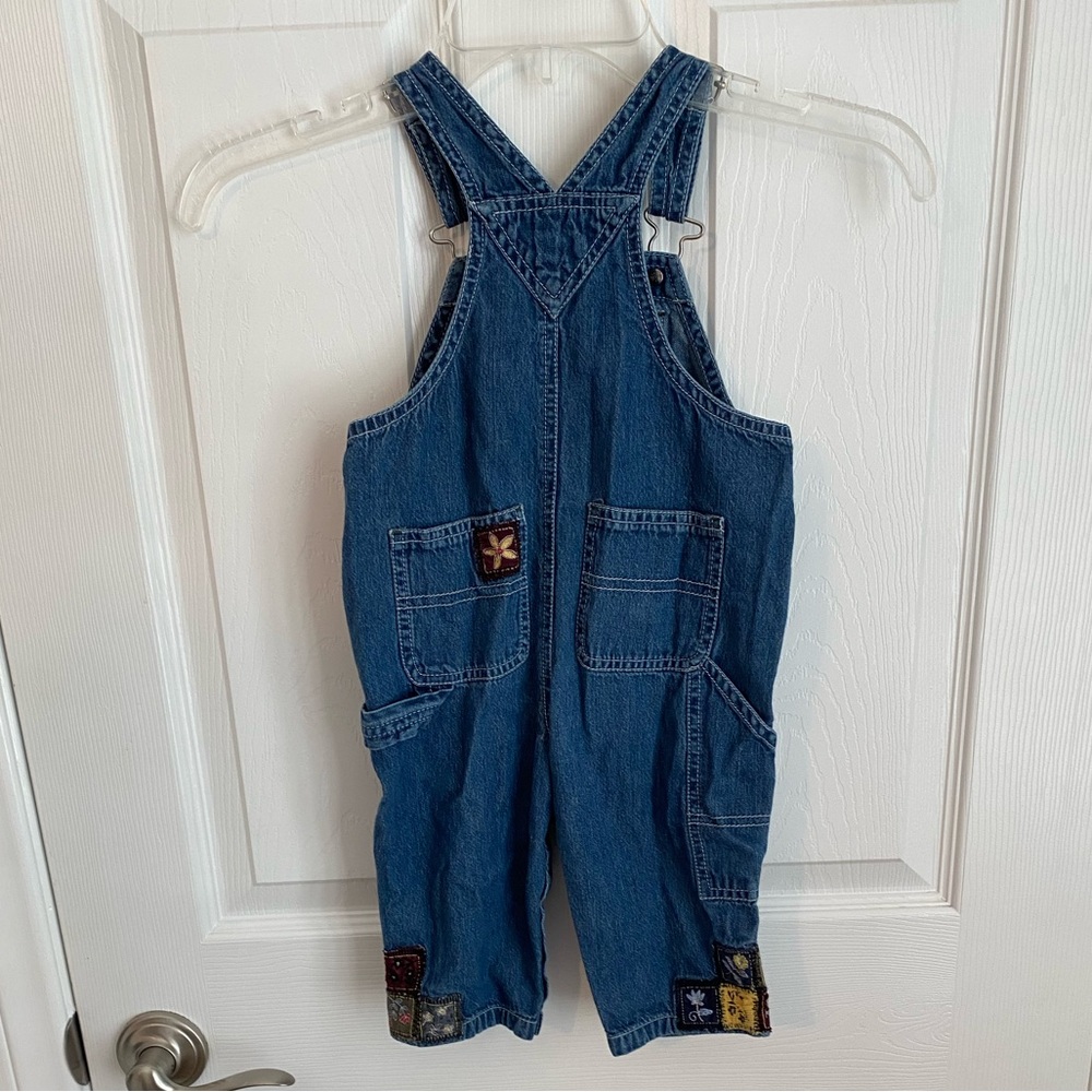 Gap Kids Denim Overalls with Patchwork - Picture 5 of 6
